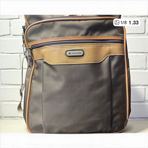 Samsonite Other - Samsonite Vintage Tan Crossbody Carry On Travel Bag Shoulder Purse